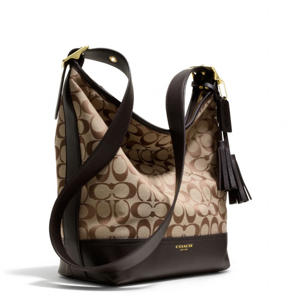 COACH Legacy Duffle in Signature Fabric in Brown - Lyst