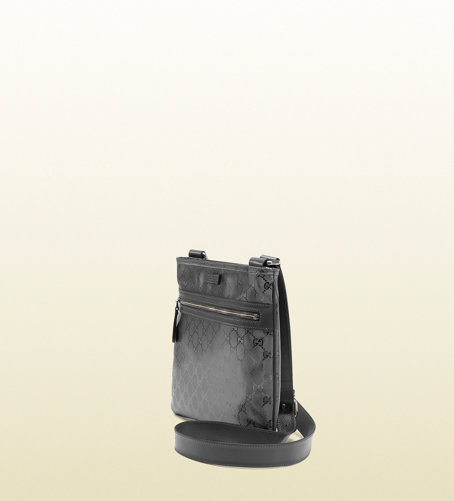 grey gucci man bag