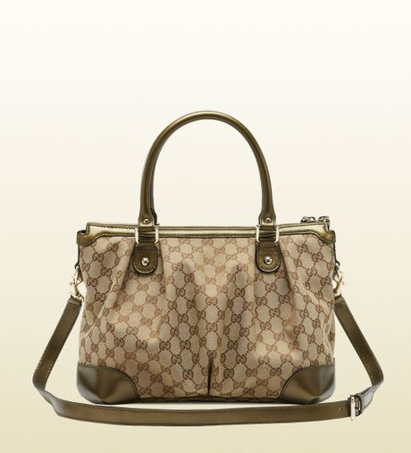 Gucci Sukey Original Gg Canvas Top Handle Bag in Brown (beige) | Lyst