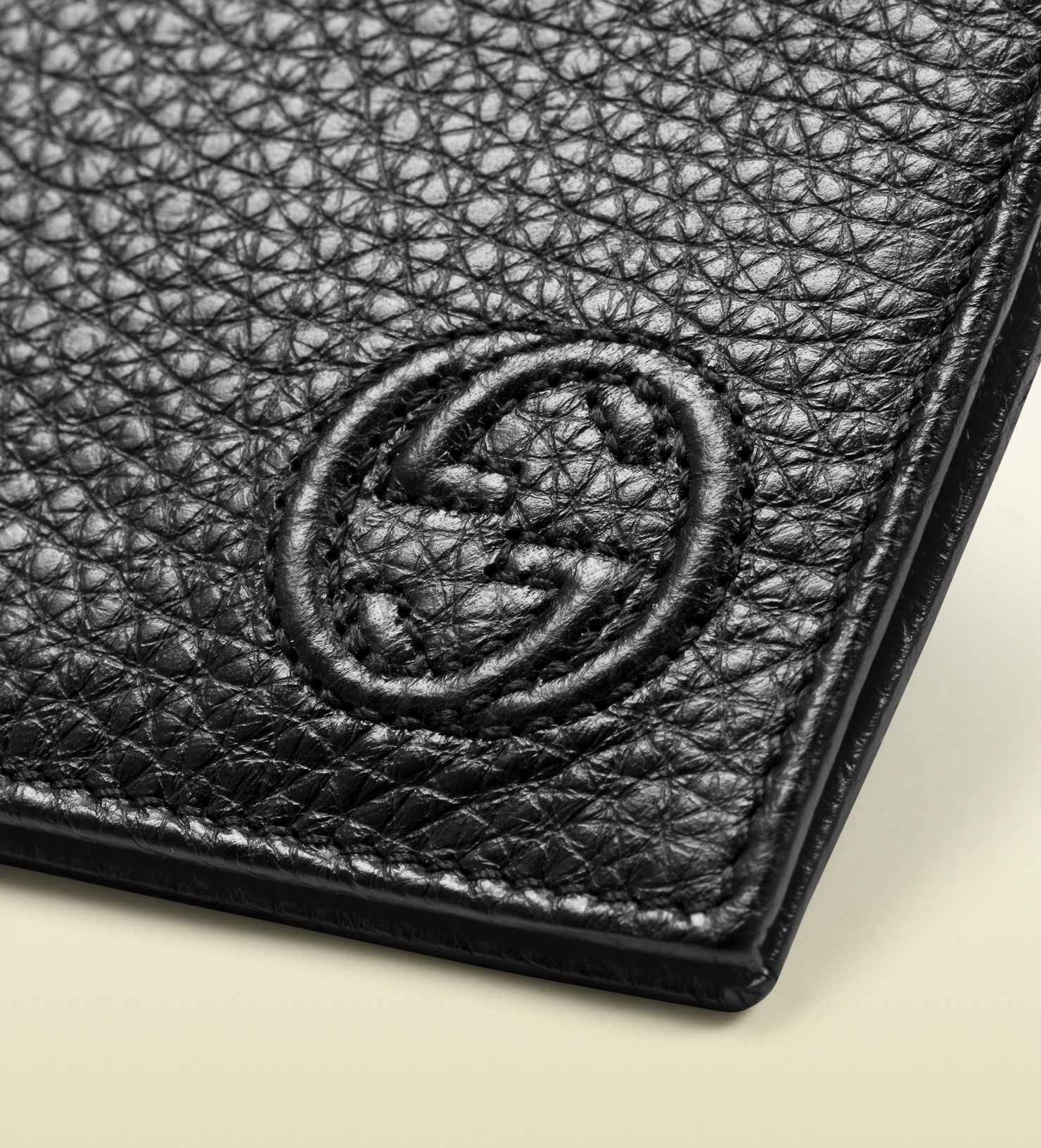 Gucci Soho Leather Money Clip Wallet in Black for Men Lyst