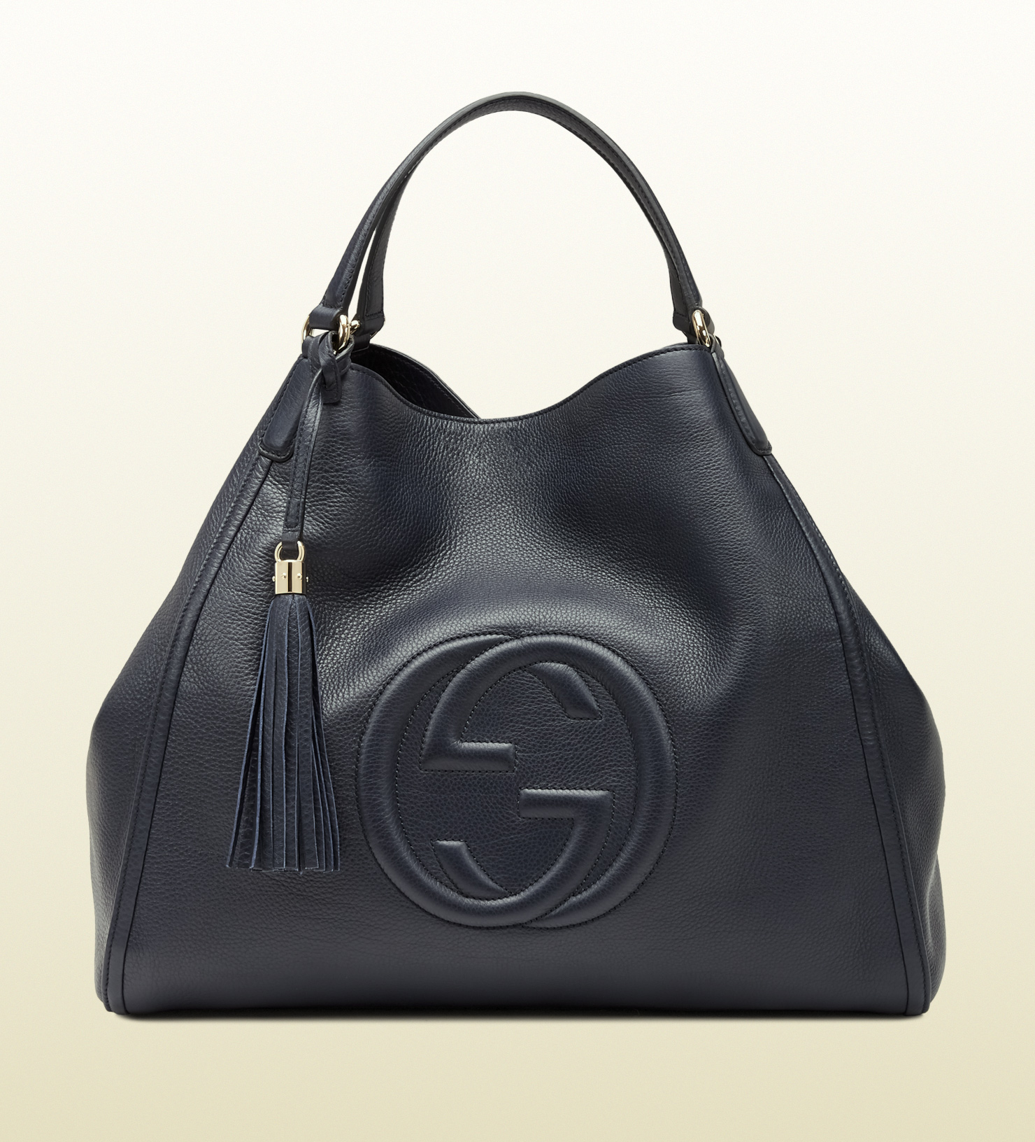 Gucci Soho Blue Leather Shoulder Bag in Blue | Lyst