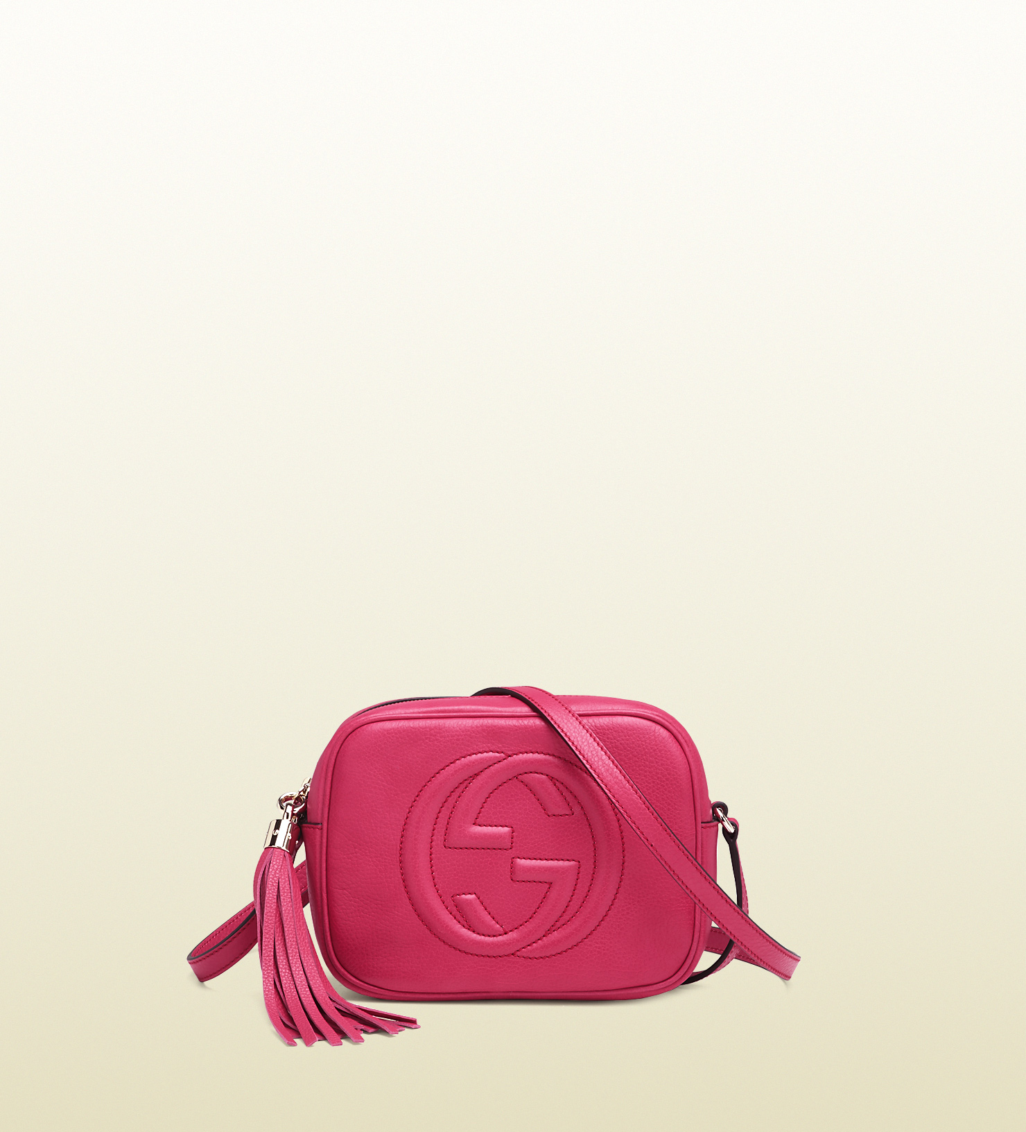 Lyst - Gucci Soho Shocking Pink Leather Disco Bag in Pink