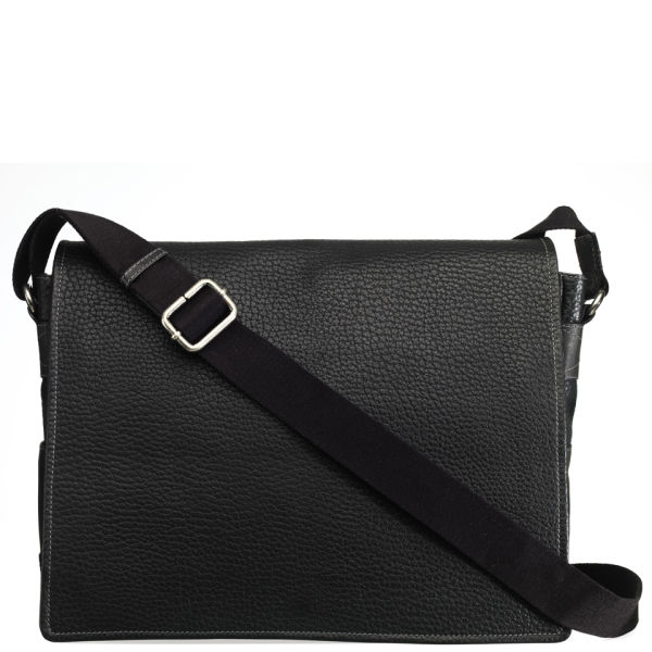 Osprey London The Nash Elephant Grain Leather Large Messenger In Gallery