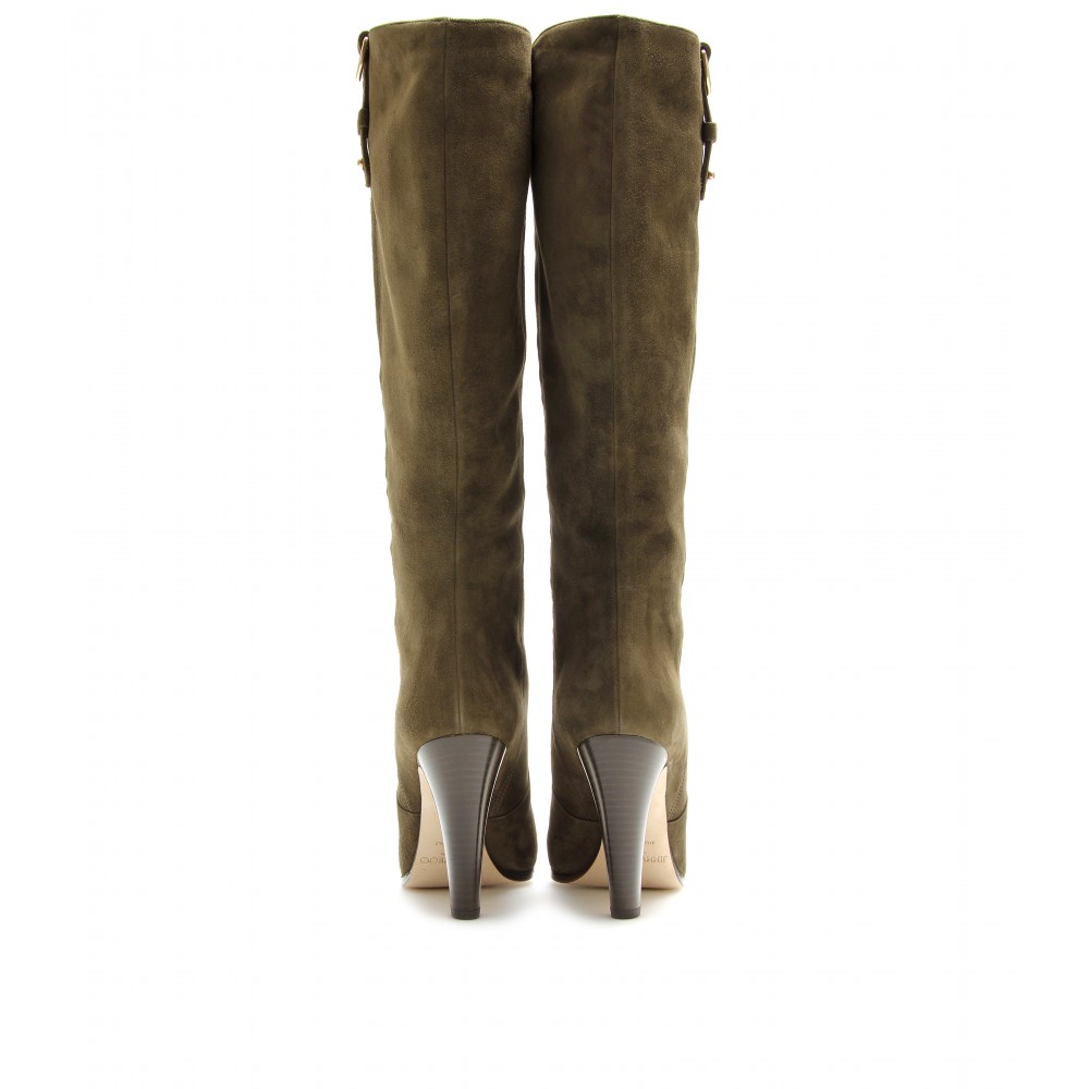 jimmy choo green boots