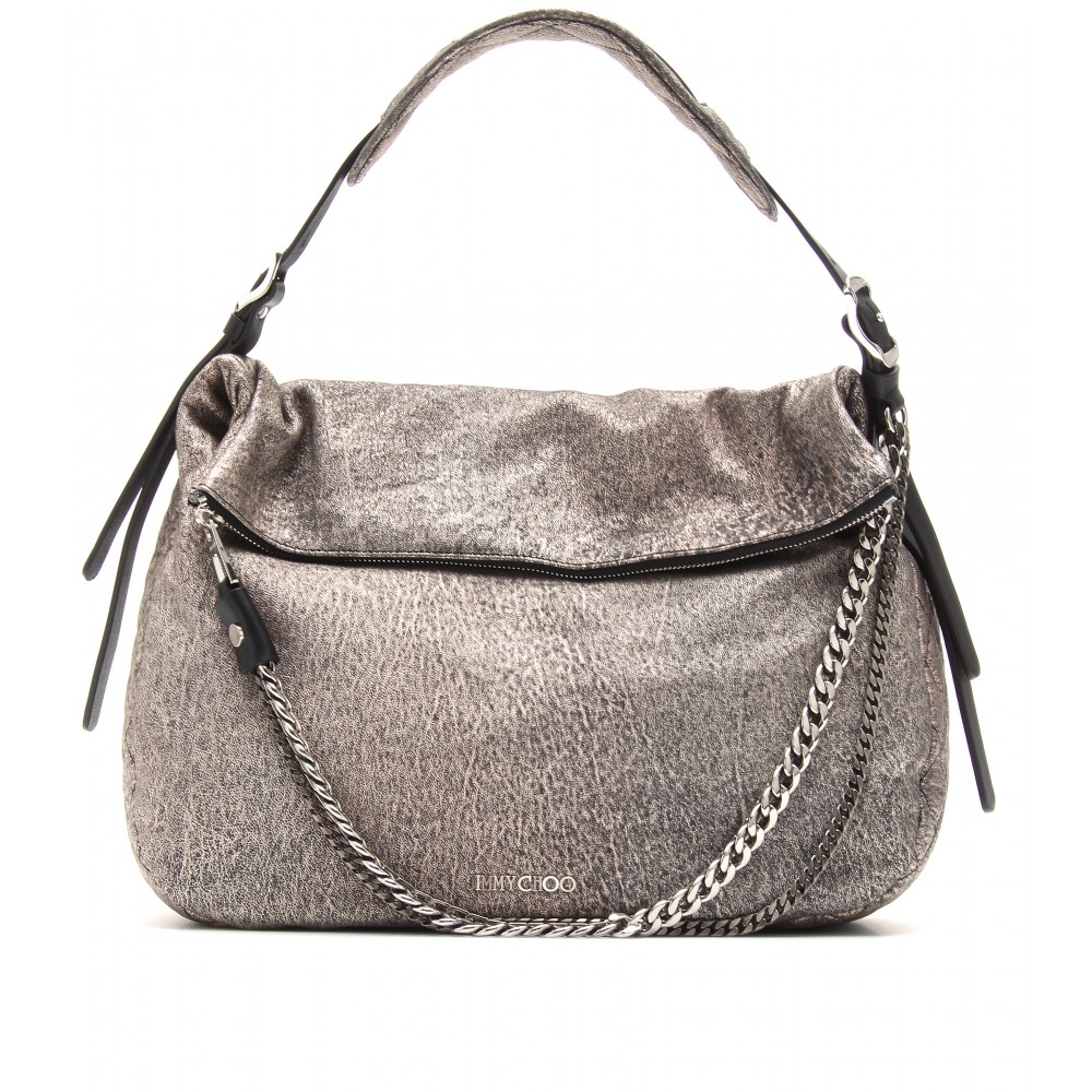 jimmy choo metallic bag