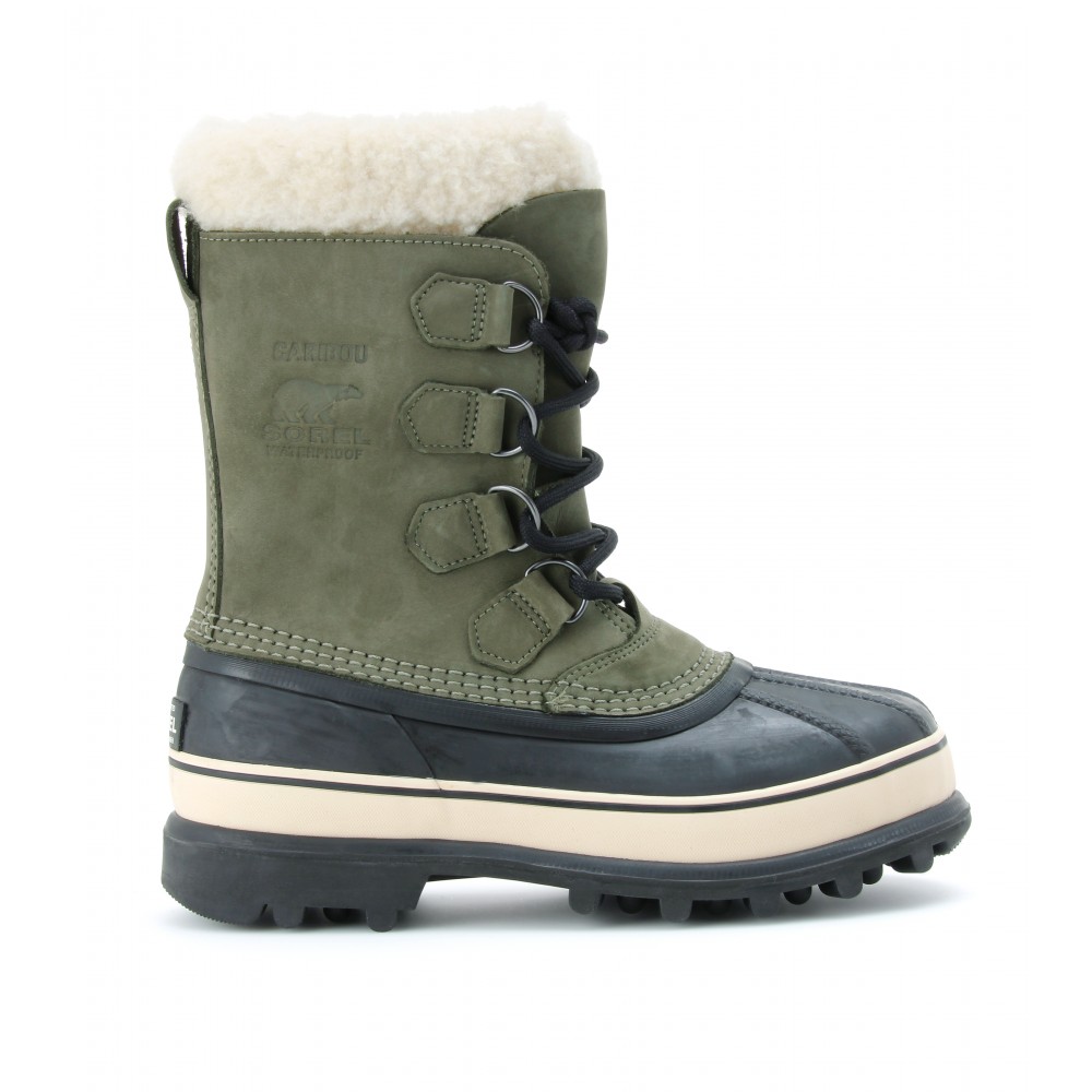 caribou genuine shearling lined waterproof duck boot