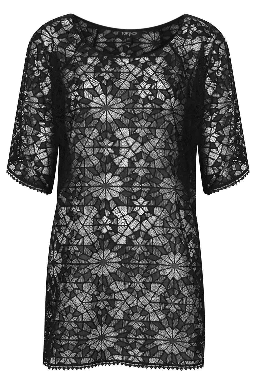 black lace kaftan