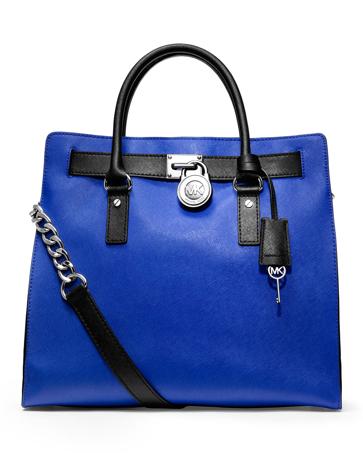 Lyst - Michael Kors Large Hamilton Twotone Saffiano Tote In Blue