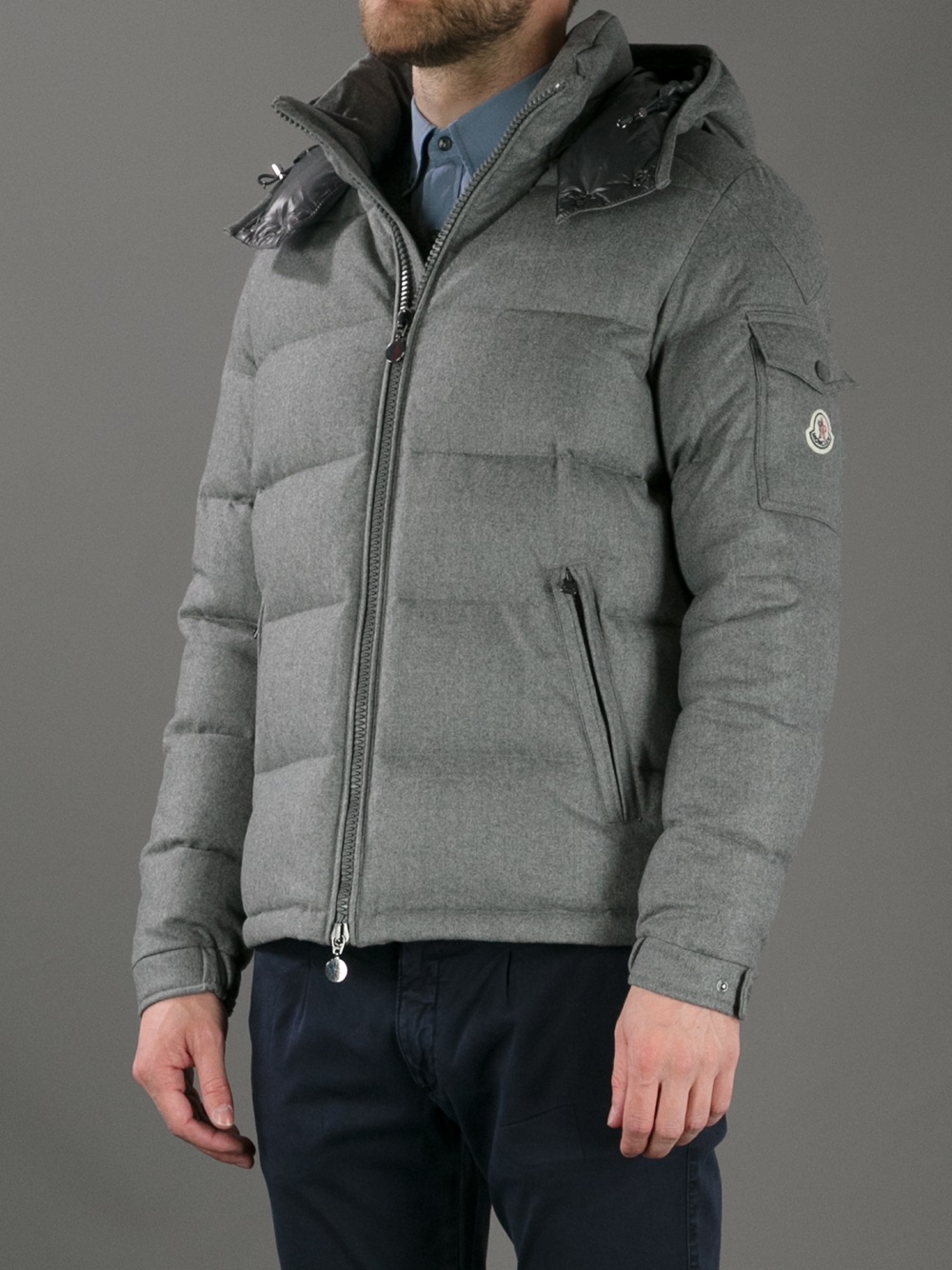 Lyst - Moncler Montgenevre Padded Jacket in Gray for Men