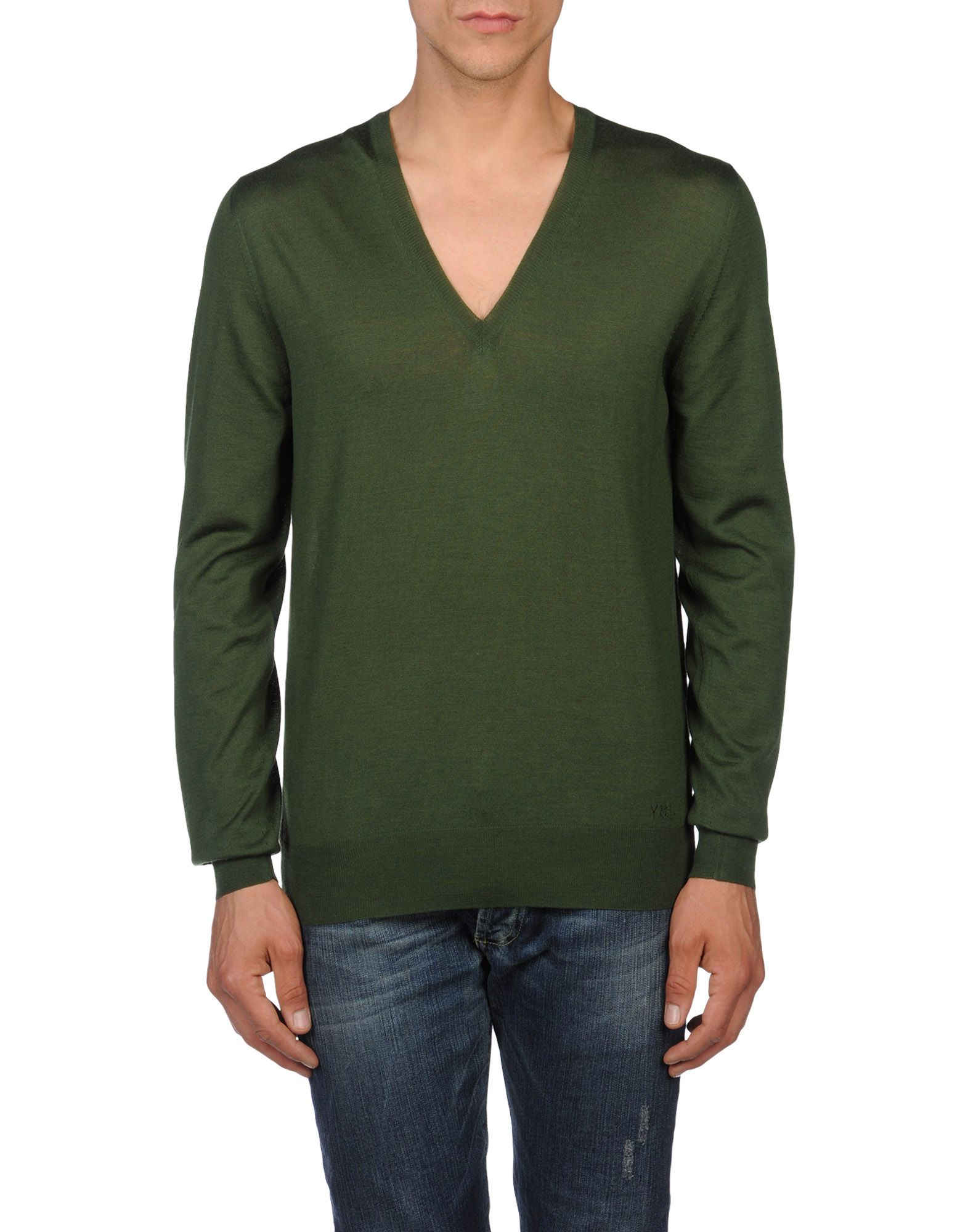 Yves saint laurent rive gauche Jumper in Green for Men (Military green ...