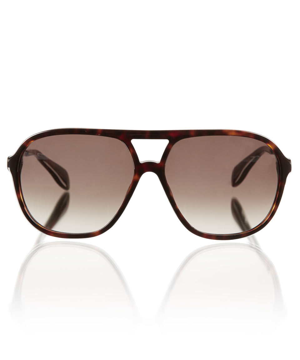 alexander mcqueen tortoise shell sunglasses