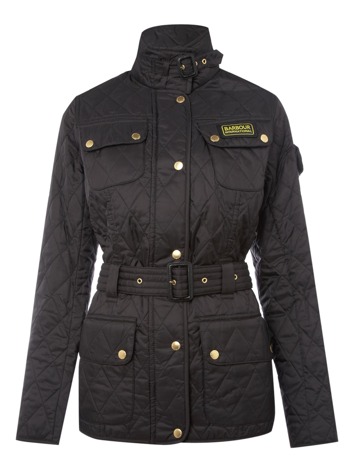 Barbour International Women's Hairpin Quilted Jacket in Black | Lyst