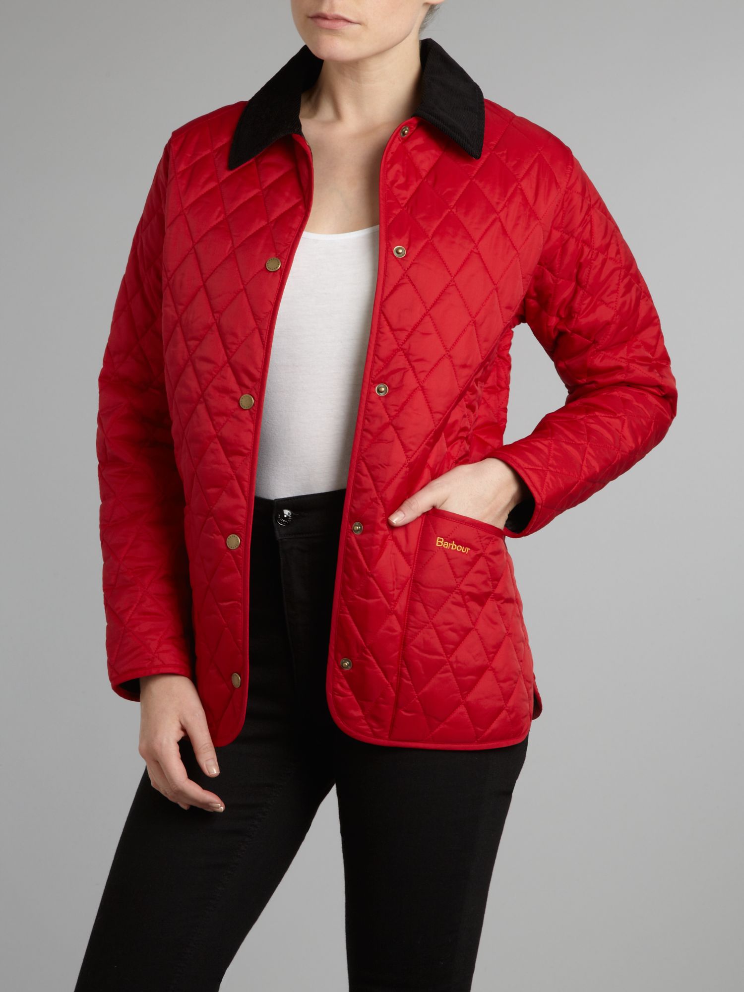 Barbour Shaped Liddesdale Quilted Jacket in Red for Men | Lyst
