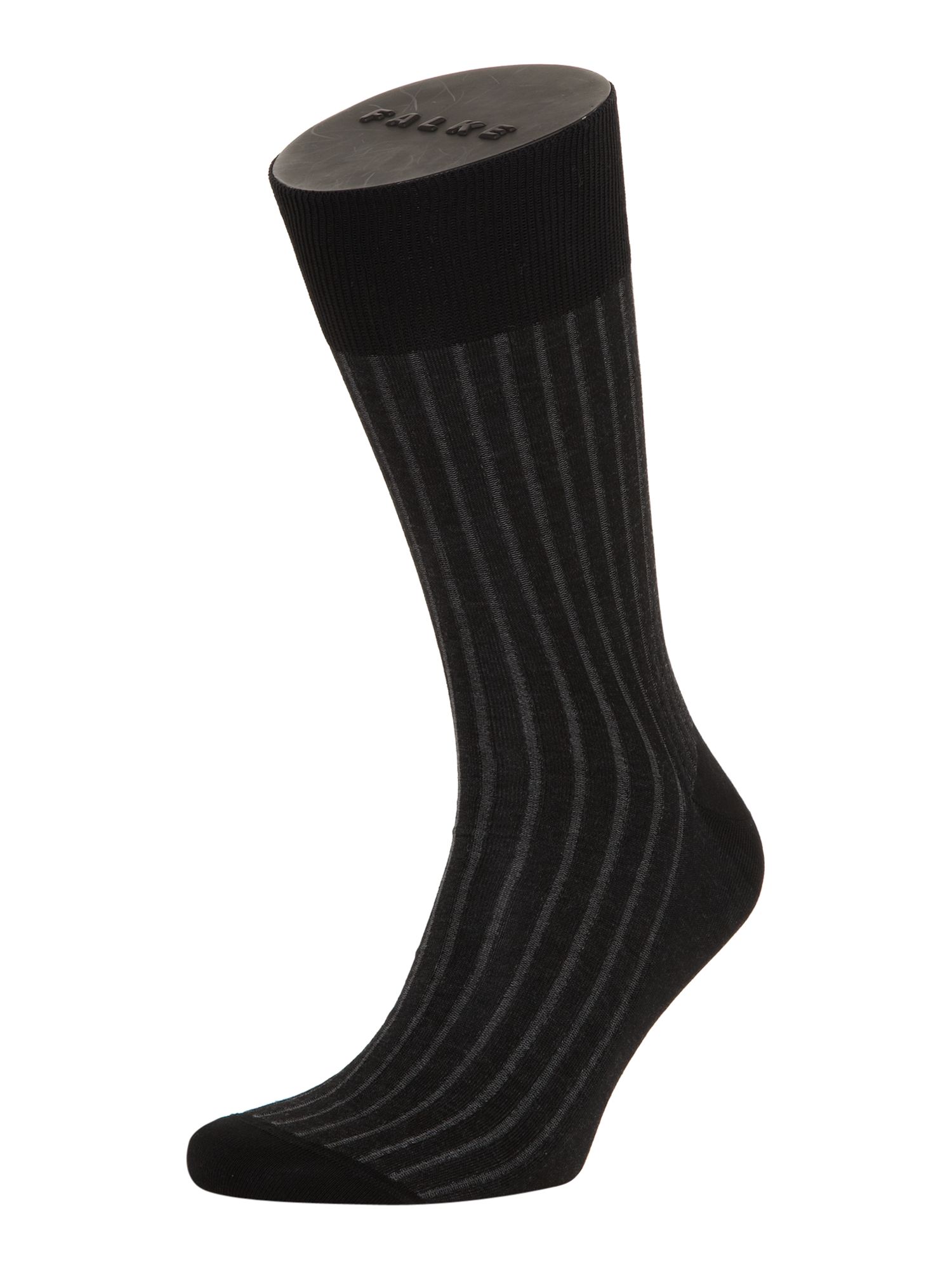 Falke Shadow Rib Cotton Sock in Black for Men Lyst