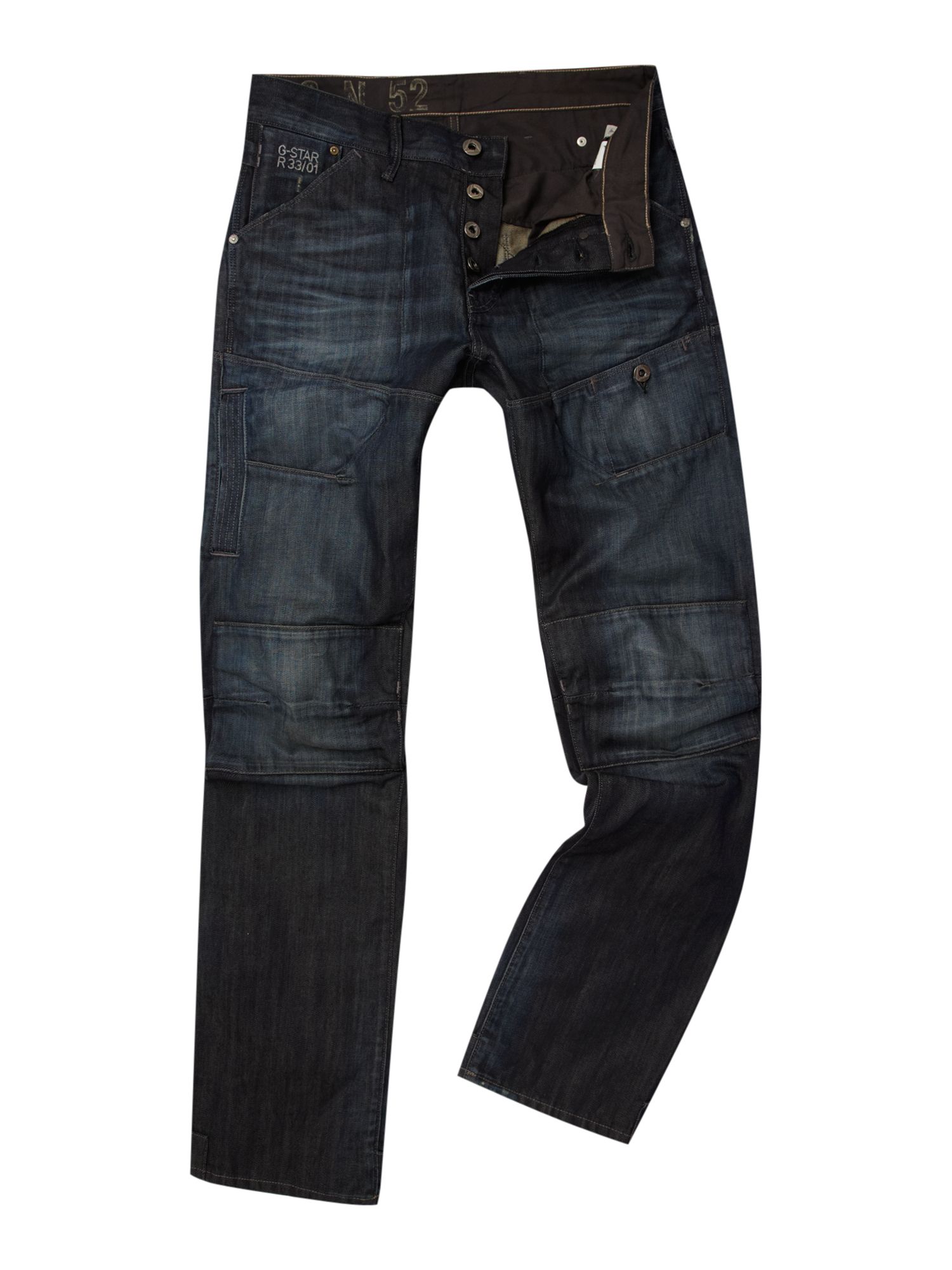 G-star raw Elwood Slim Tapered Trail Jeans in Blue for Men | Lyst