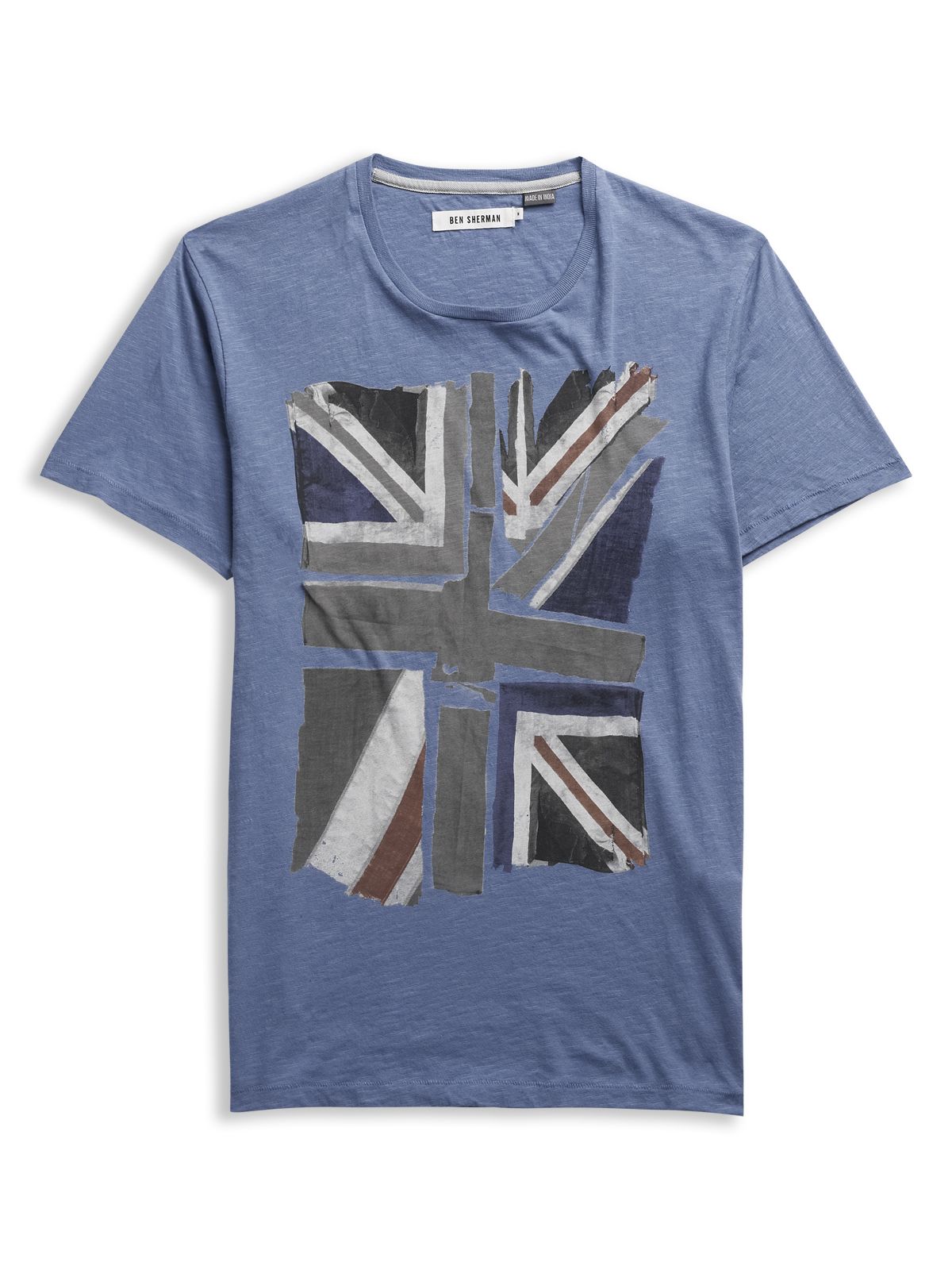 Ben Sherman Union Jack Graphic Tee Shirt in Blue for Men | Lyst