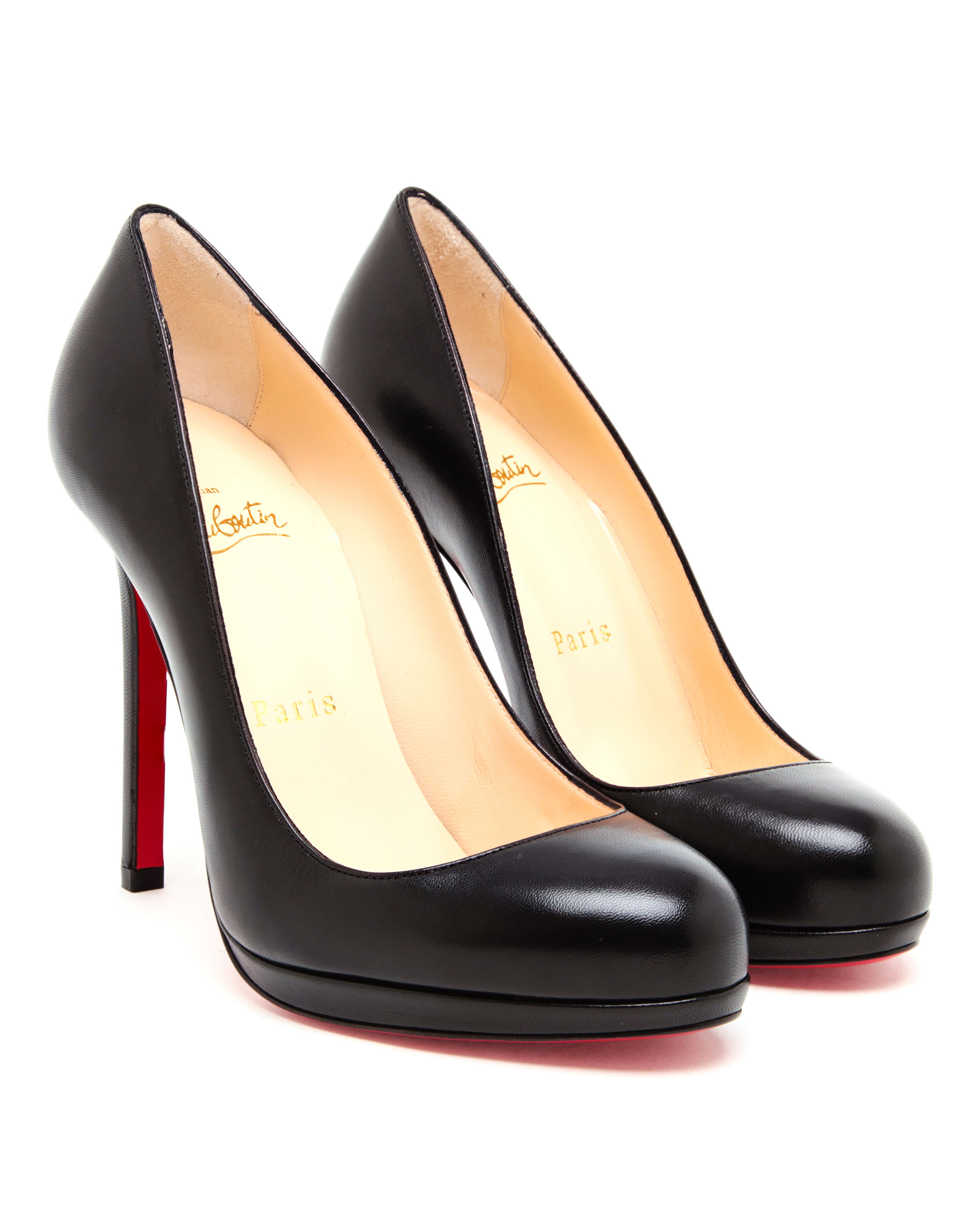 Christian louboutin Neofilo Leather Pumps in Black | Lyst  