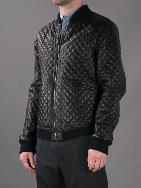 iDolcei iGabbanai Quilted iBomberi iJacketi in Black for Men Lyst