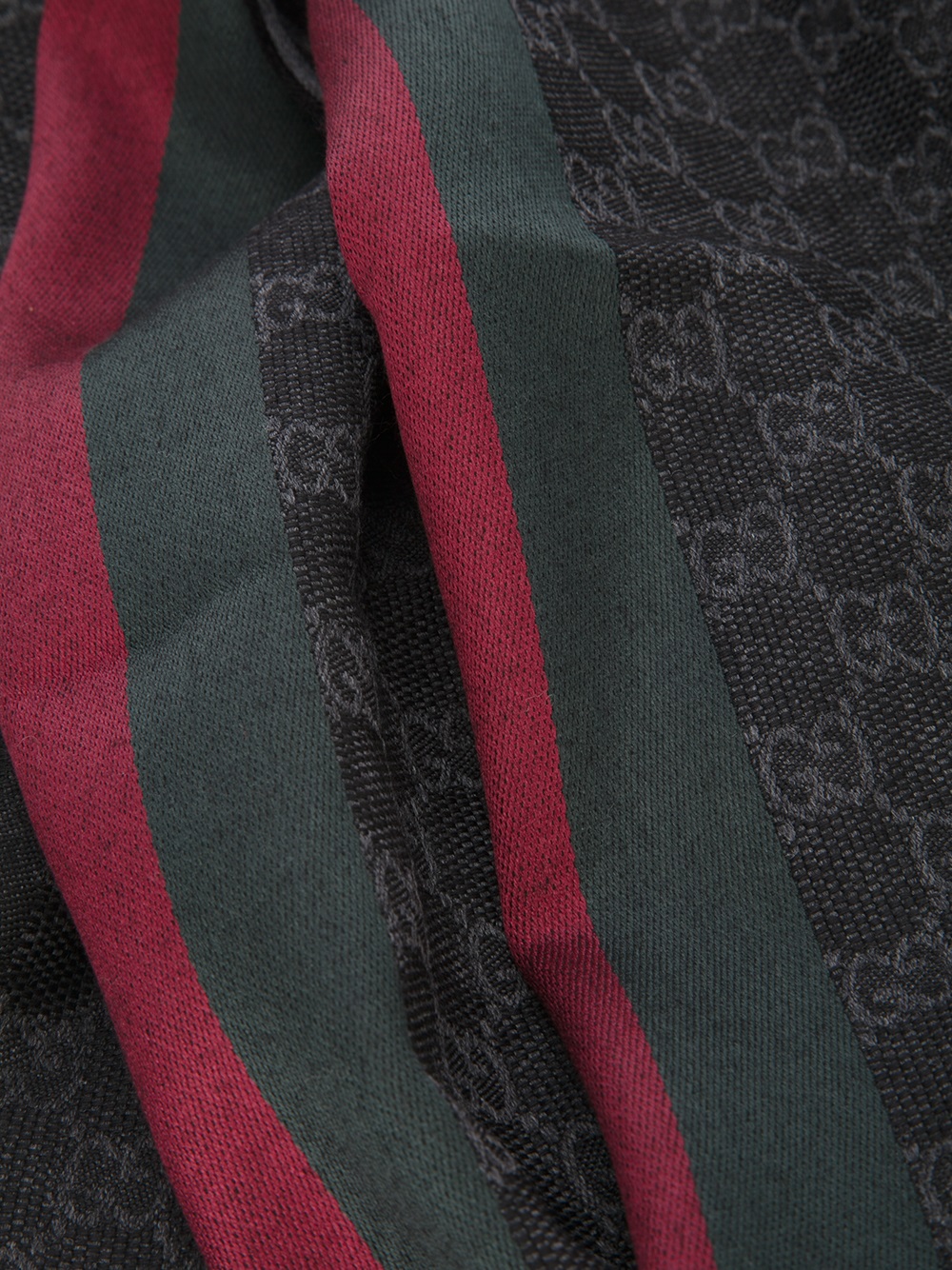 Gucci Print Scarf in Black for Men | Lyst