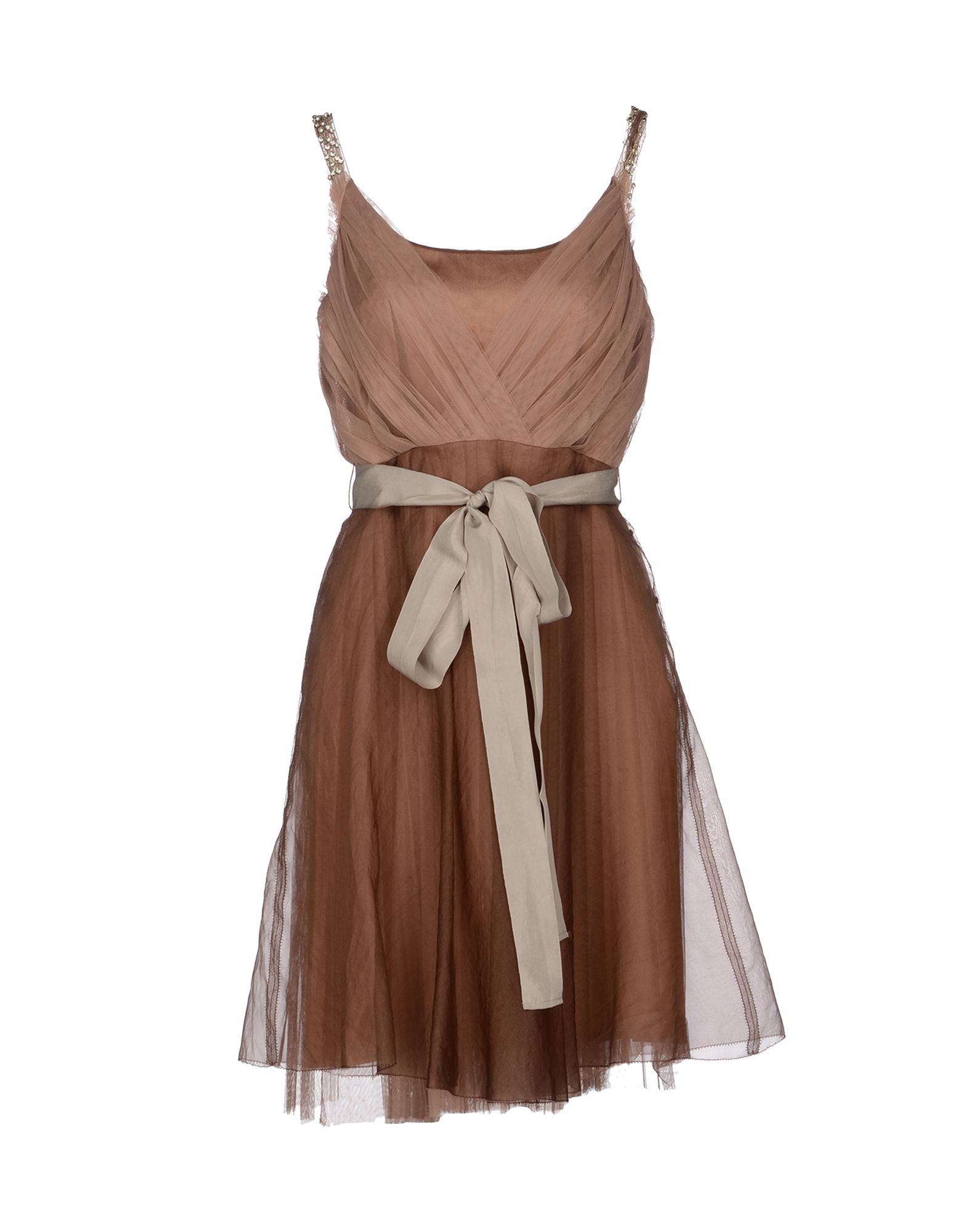 Hoss Intropia Short Dress in Brown (Beige) | Lyst