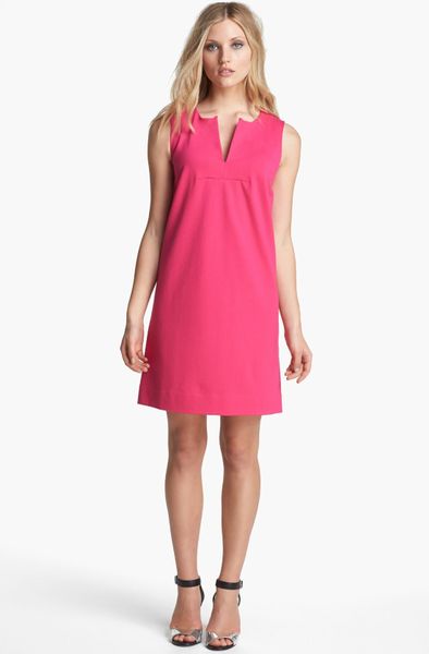 Kate Spade Keri Woven Shift Dress in Pink (Zinia Pink) | Lyst