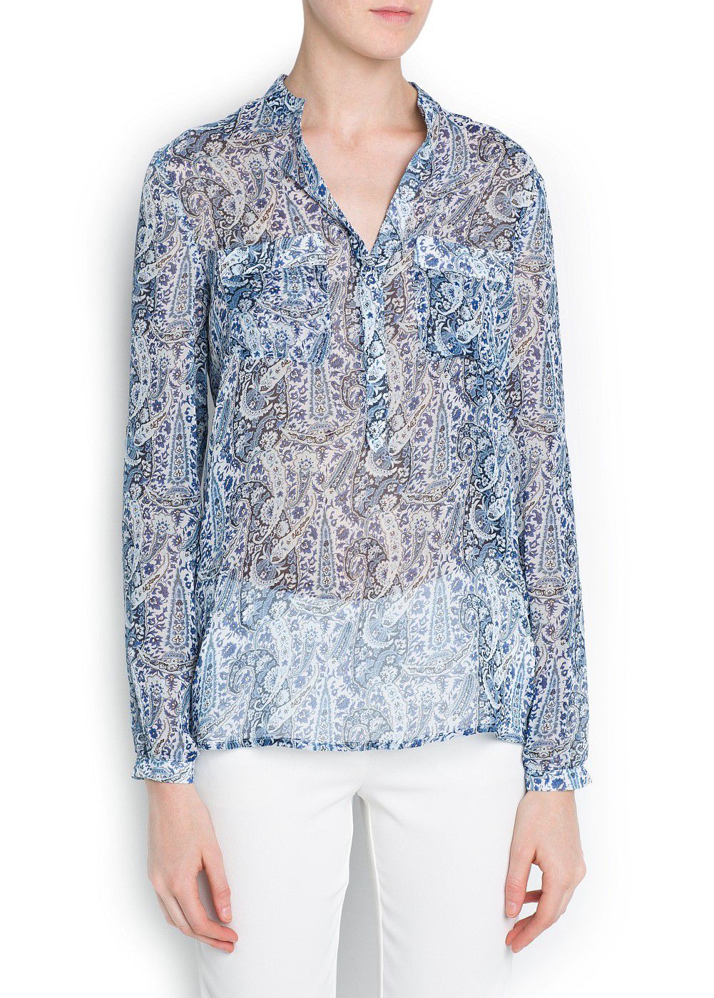 mango paisley print blouse