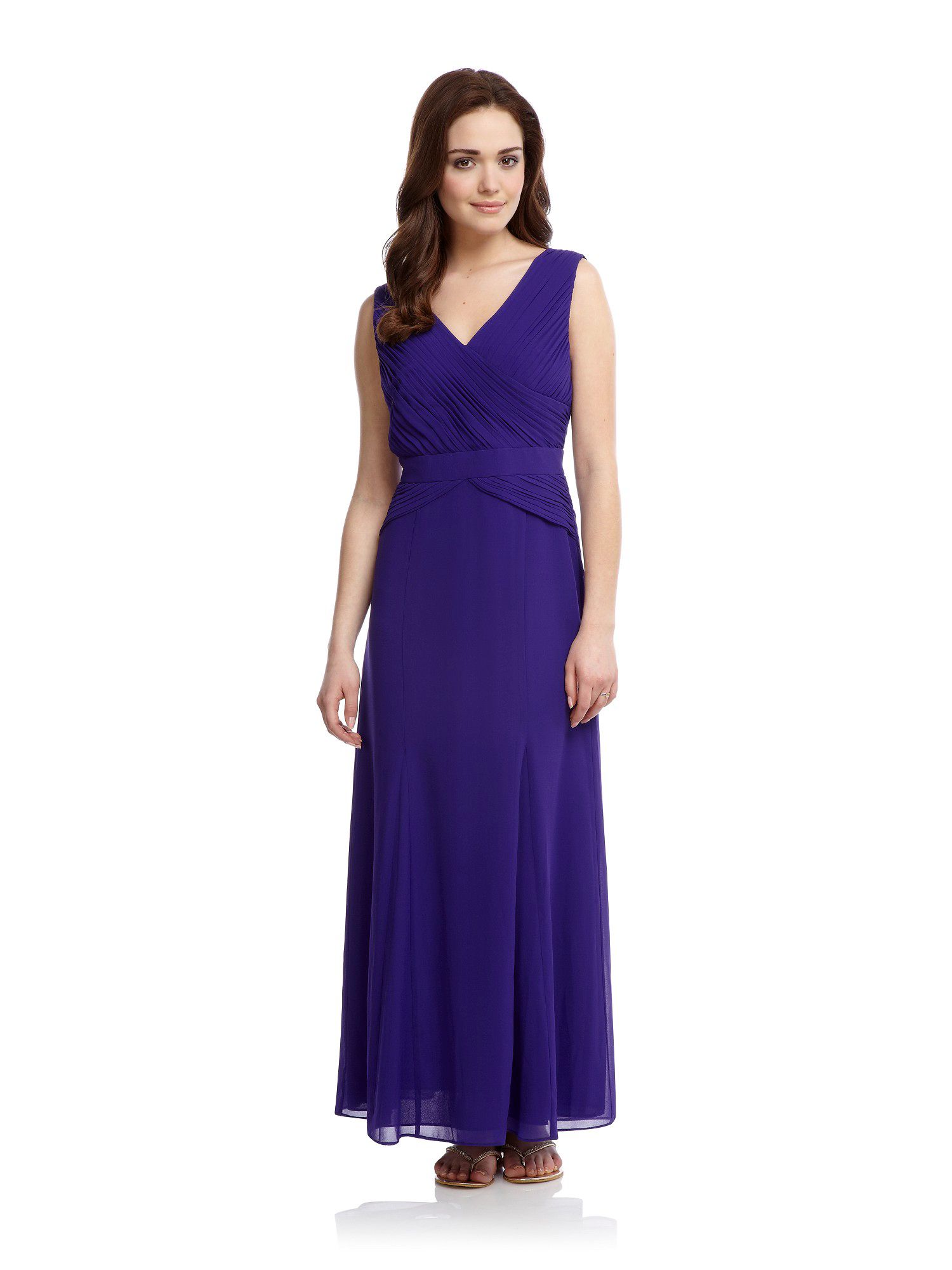 Minuet petite Bright Purple Maxi Dress in Purple | Lyst