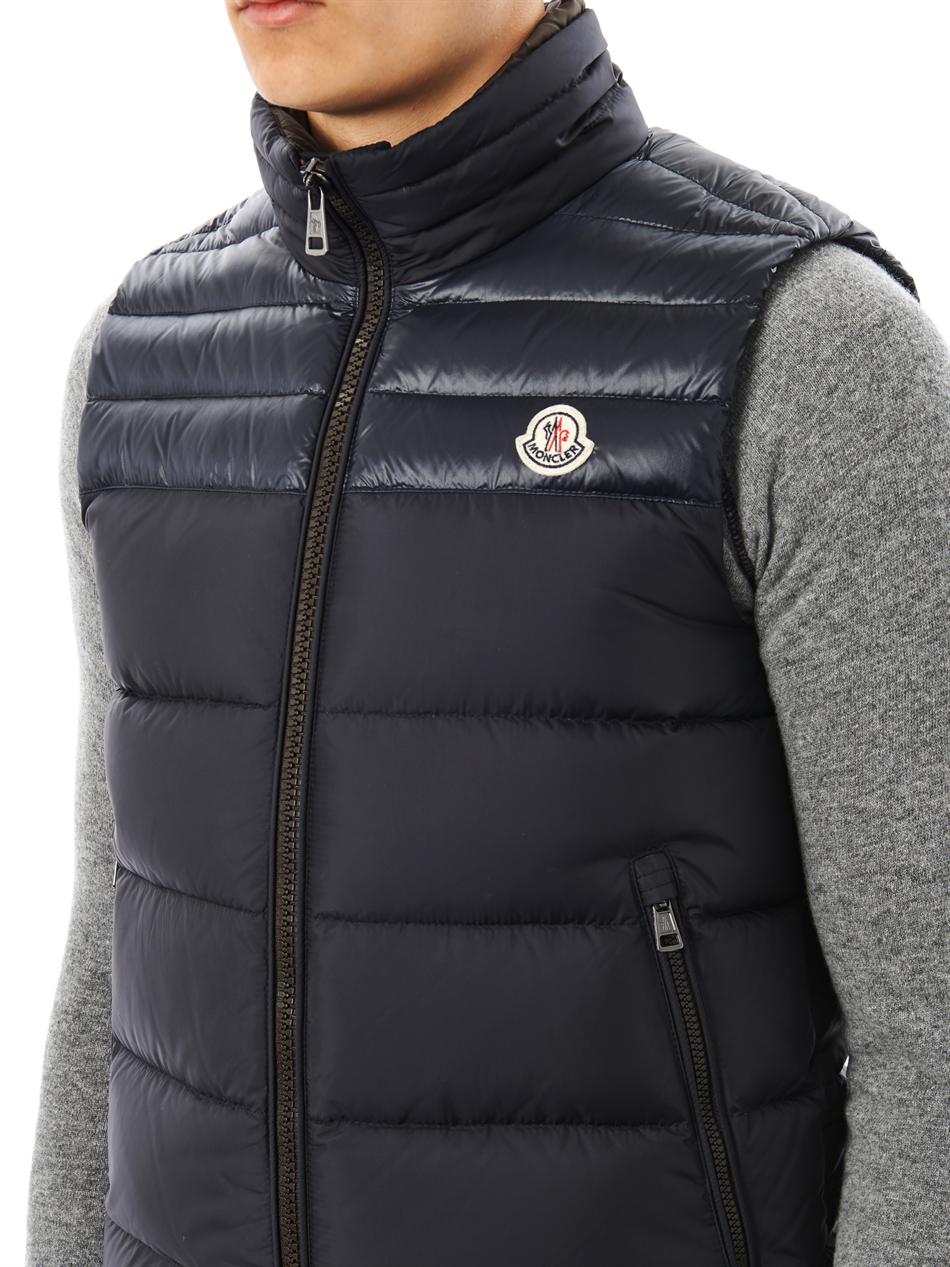 Lyst - Moncler Dupres Gilet in Black for Men