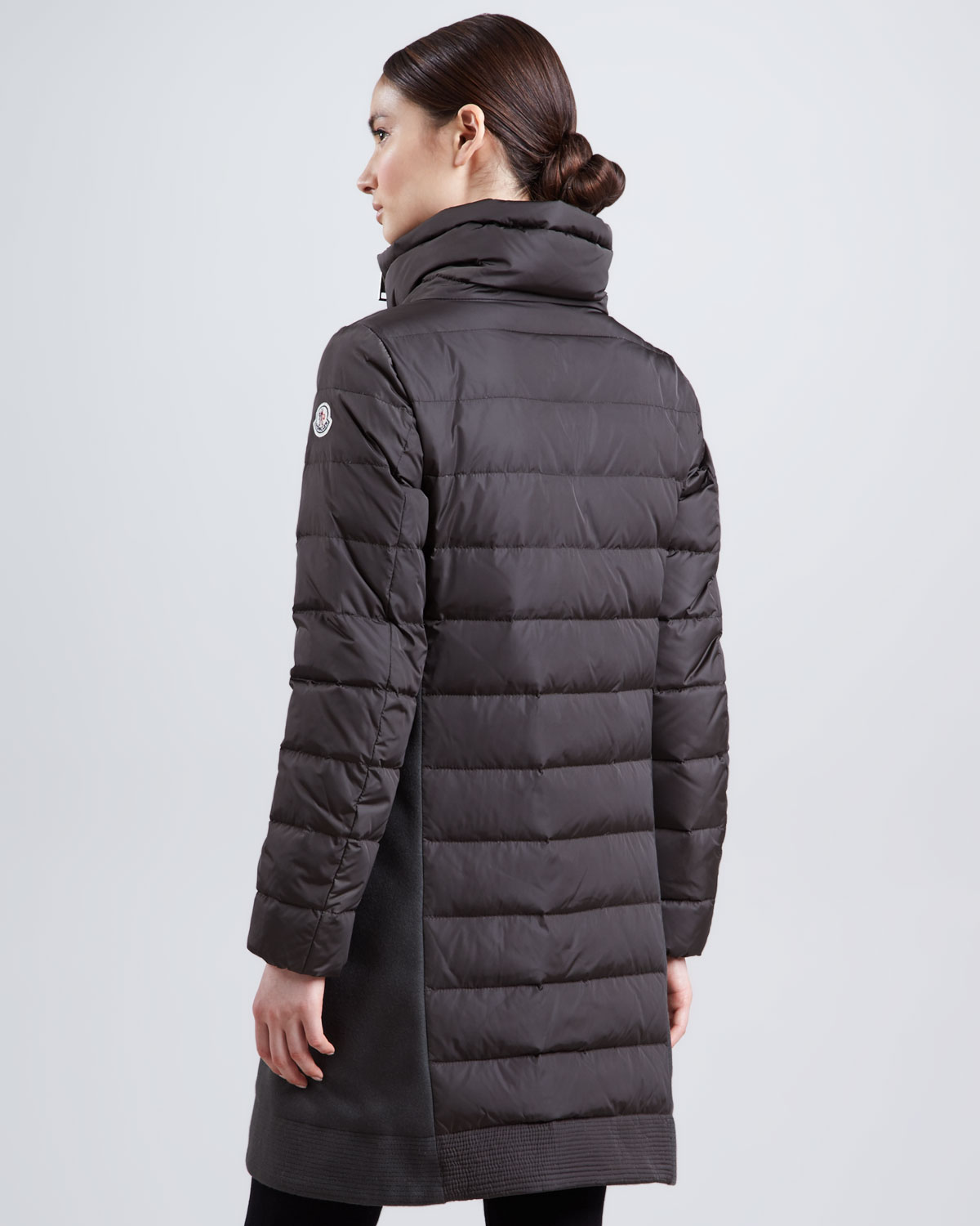 moncler long puffer coat womens