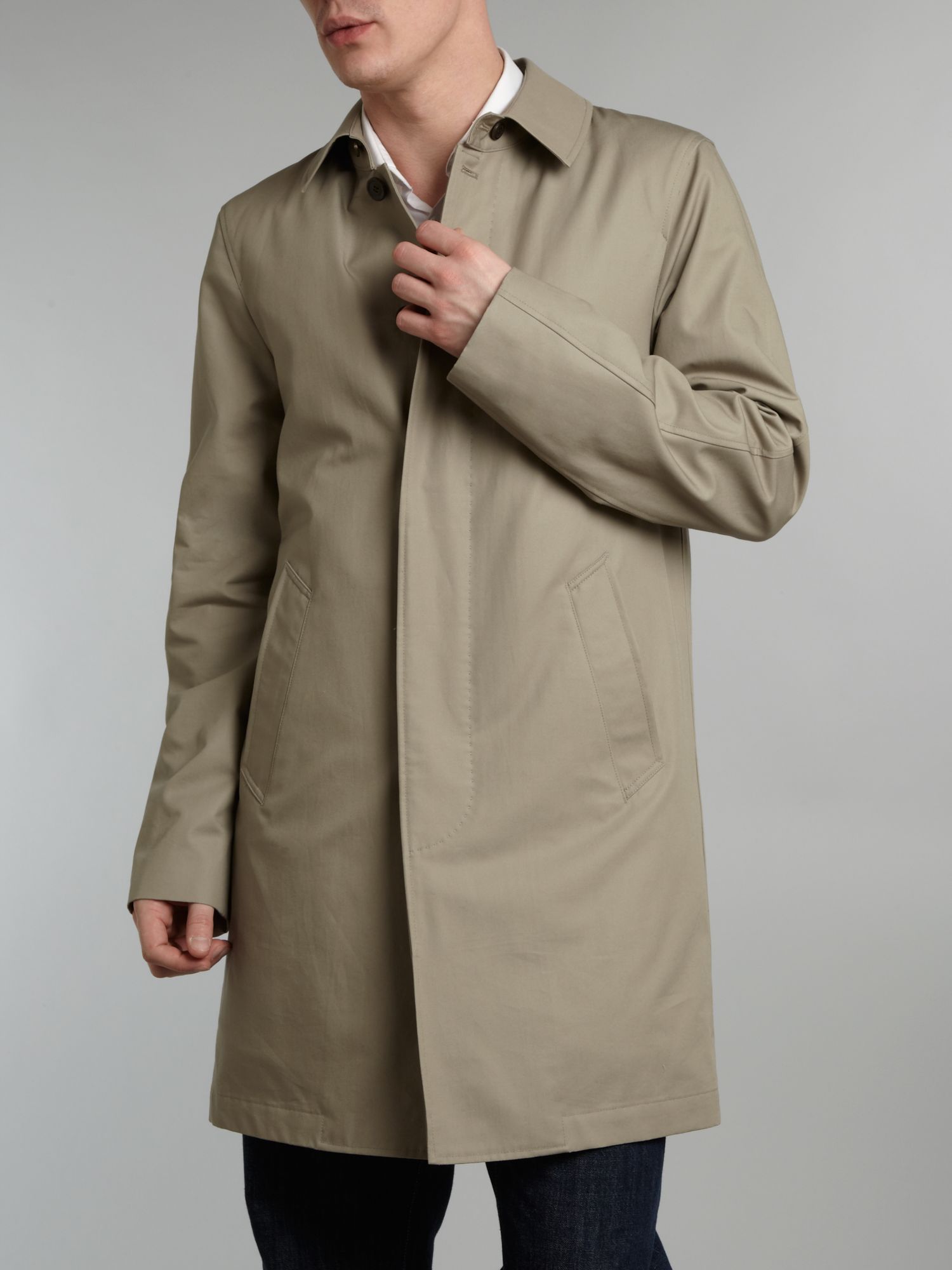 Paul smith Mac Coat in Gray for Men | Lyst