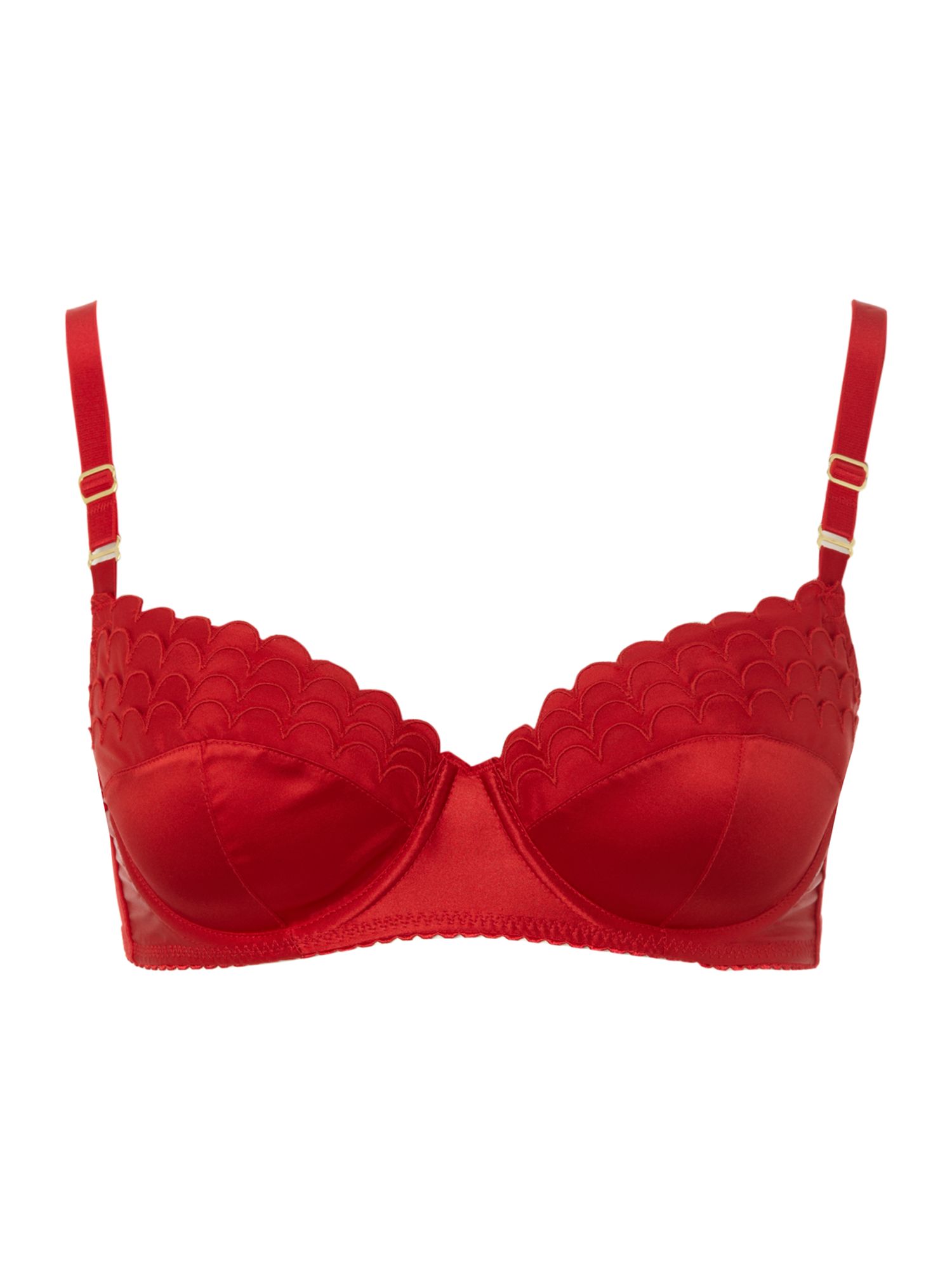 Stella Mccartney Sam Partying Contour Balconnet Bra in Red (Poppy) | Lyst