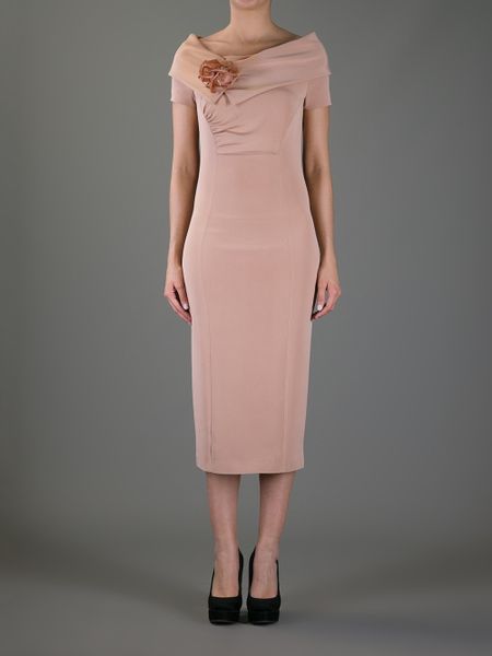 Dsquared2 Boat Neck Dress in Pink | Lyst