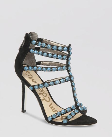 Sam Edelman Sandals Alina High Heel in Blue (Black) | Lyst