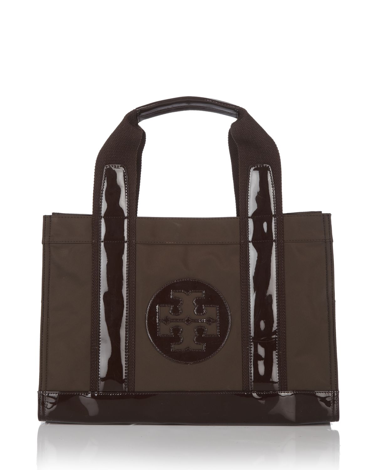 Tory Burch Tory Miniature Nylon Tote in Brown (Coconut) | Lyst