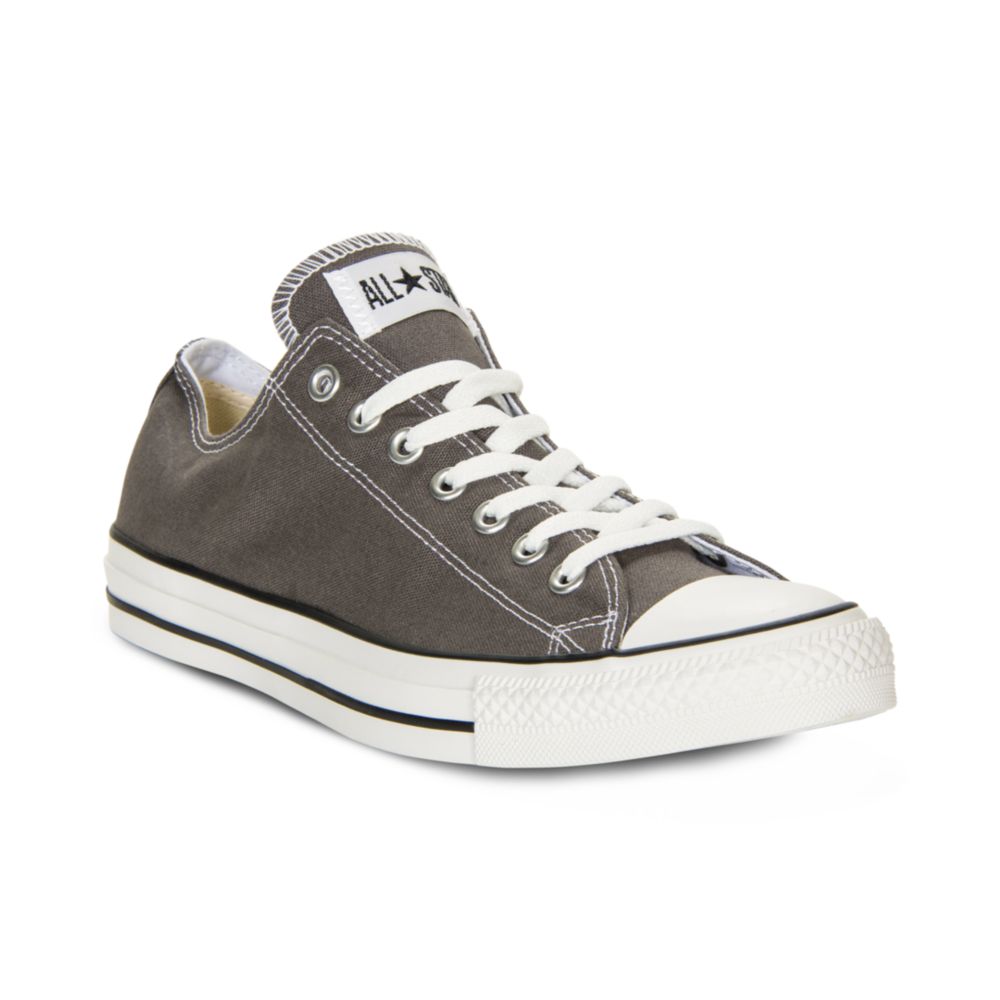 Converse Men's Chuck Taylor Low Top Sneakers From Finish Line in Gray ...