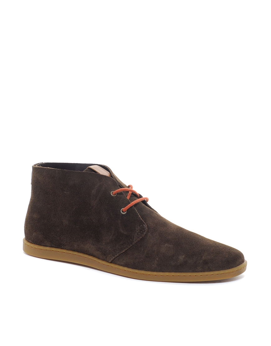 Fred perry Goldhawk Desert Boots in Natural for Men | Lyst