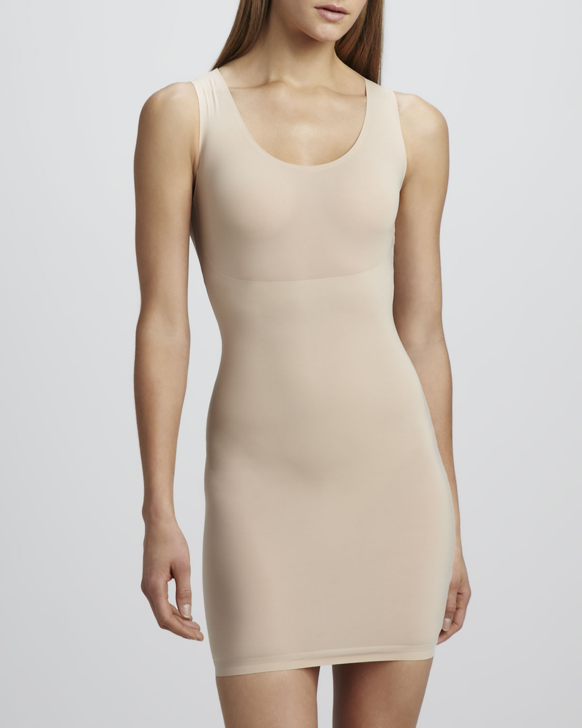 spanx under slip dress