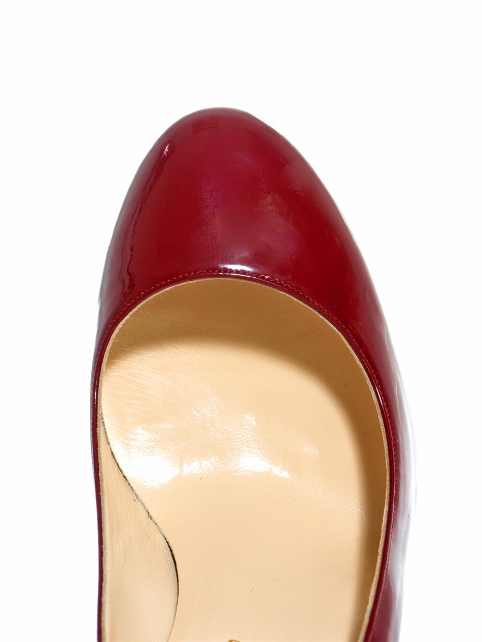 Christian louboutin Neofilo 120mm Patent Leather Shoes in Red | Lyst  