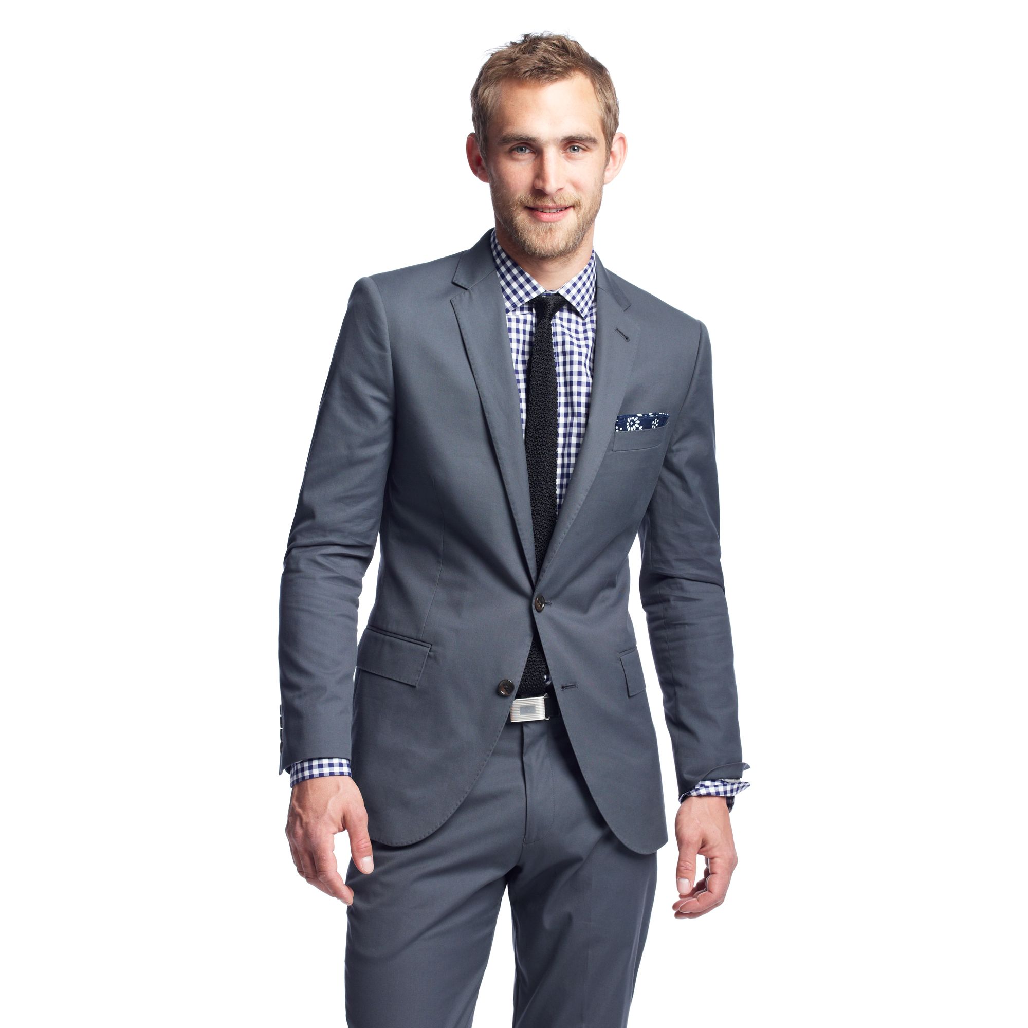 J.crew Ludlow Slim Suit Pant in Italian Cotton Piqué in Gray for Men ...