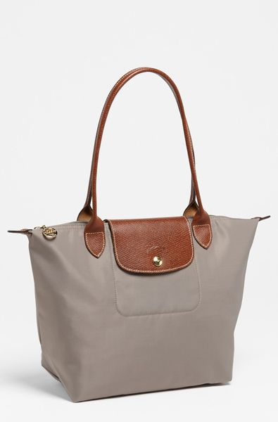 Longchamp Le Pliage Small Shoulder Bag in Gray (Clay) | Lyst