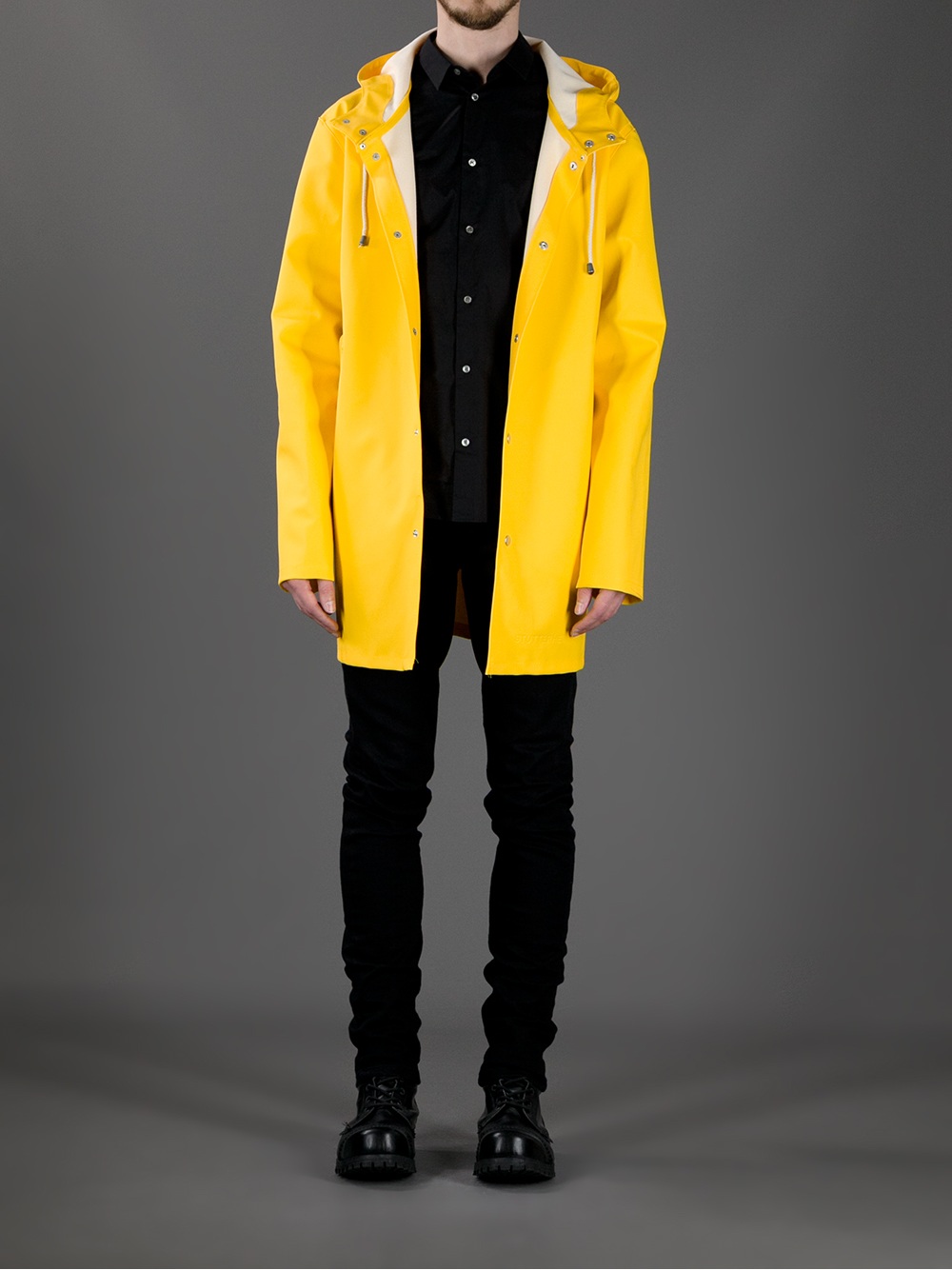 Lyst - Stutterheim Stockholm Raincoat in Yellow for Men