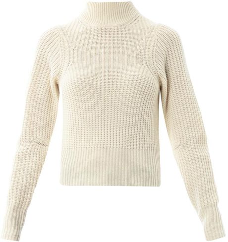 Acne Studios Loyal Turtleneck Wool Sweater in Beige (cream) | Lyst