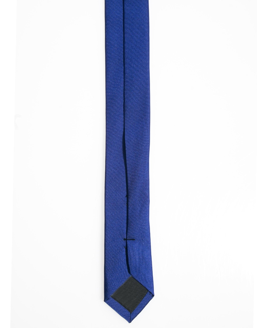 slim royal blue tie
