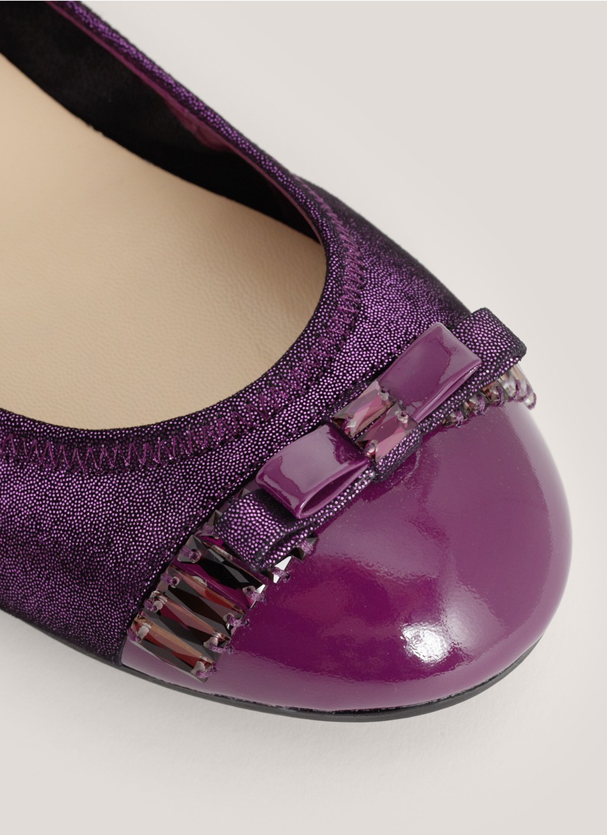 purple ballerina shoes
