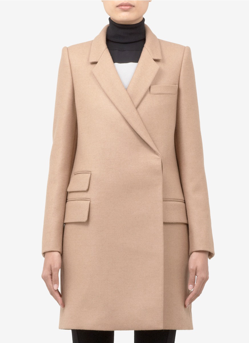 Lyst - Stella Mccartney Camel-wool Mid-length Coat in Brown