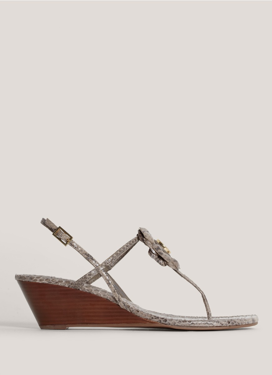 tory burch sandals snake skin