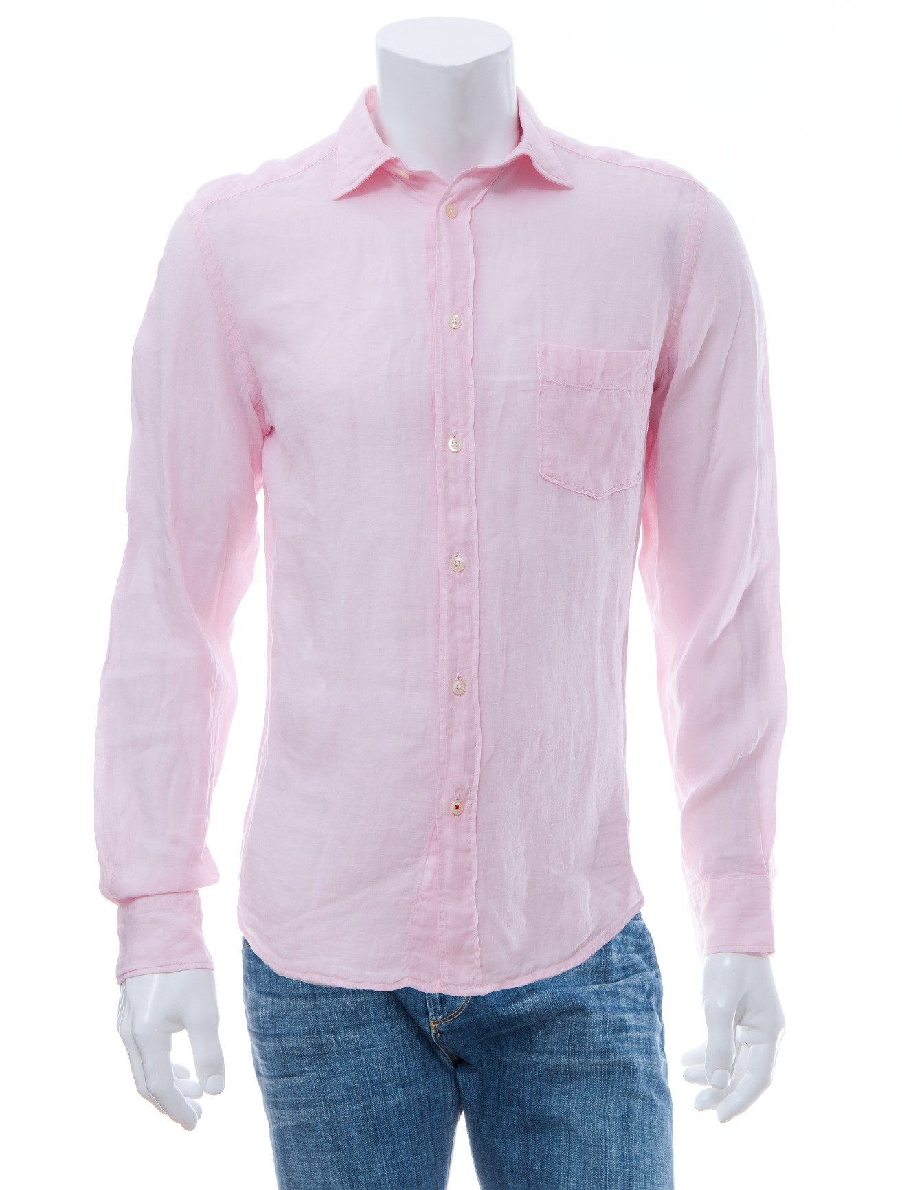 Hartford Classic Linen Shirt in Pink for Men (LIGHT PINK) | Lyst