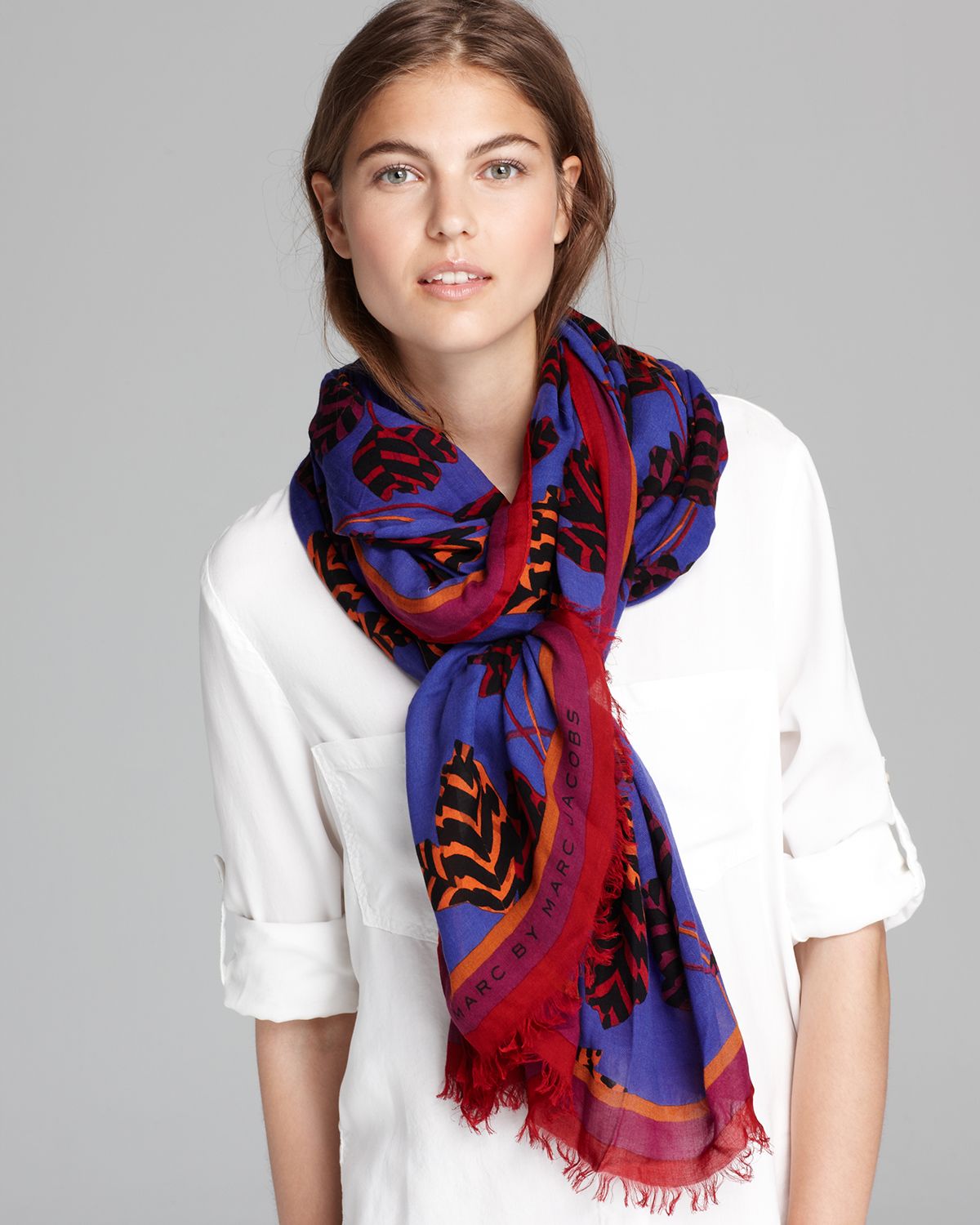 Lyst - Marc By Marc Jacobs Mareika Tulip Scarf in Purple