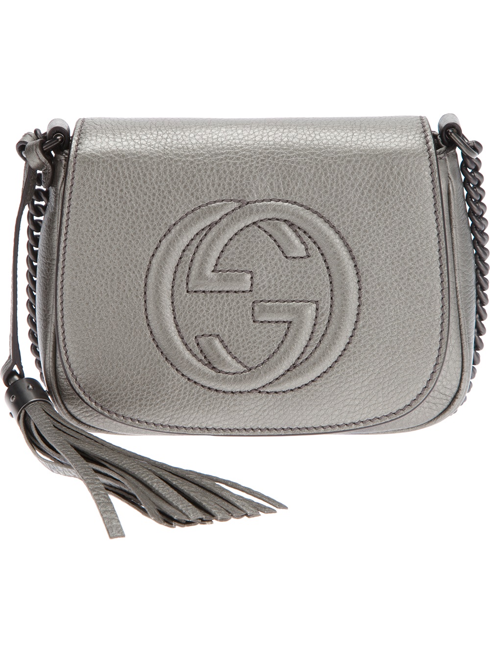Gucci Small Soho Shoulder Bag in Gray (grey) | Lyst