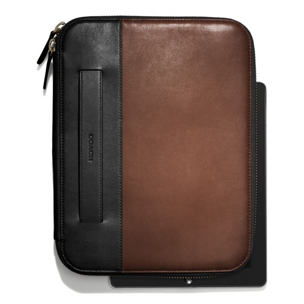 Lyst - Coach Bleecker Tablet Organizer in Colorblock Leather in Natural ...